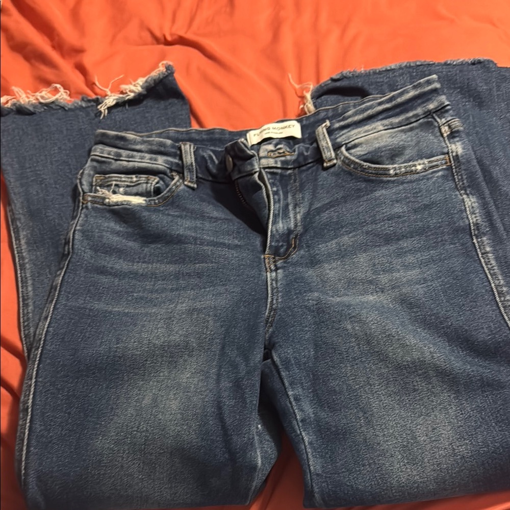 Flying Monkey Blue Straight Leg Jeans